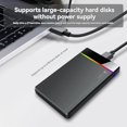 thumbnail image 2 of 2.5 Inch HDD/SSD Type-C RGB Enclosure SATA to USB3.2 Gen1 5Gbps HD External Hard Drive Enclosure Box Tool-Free, 2 of 8