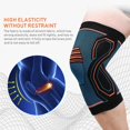thumbnail image 2 of 1PCS Support Élastique pour Jambe Genouillère Protecteur Compression Sécurité Randonnée Cyclisme Course Entraînement Physique Genouillère L, 2 of 8