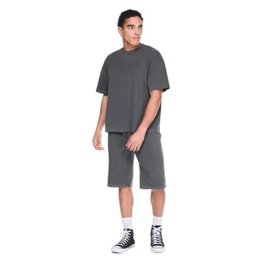 Short long de jogging délavé No Boundaries pour hommes