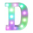 thumbnail image 2 of Vaidha Colorful LED Marquee Letter Lights With Remote 鈥?Party Bar Letters With Lights Decorations For The Home - Multicolor, 2 of 7