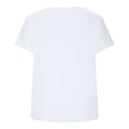 thumbnail image 4 of Plebaso T-Shirts à Manches Courtes pour Femmes à Col Rond, Décontractés, Amples, Basiques, Hauts, Couleur Unie, Blouses Confortables, 4 of 6