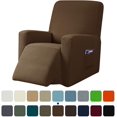 thumbnail image 1 of Subrtex Stretch 1-Piece Recliner Chair Cover Textured Grid Slipcover with Pockets, 1 of 6