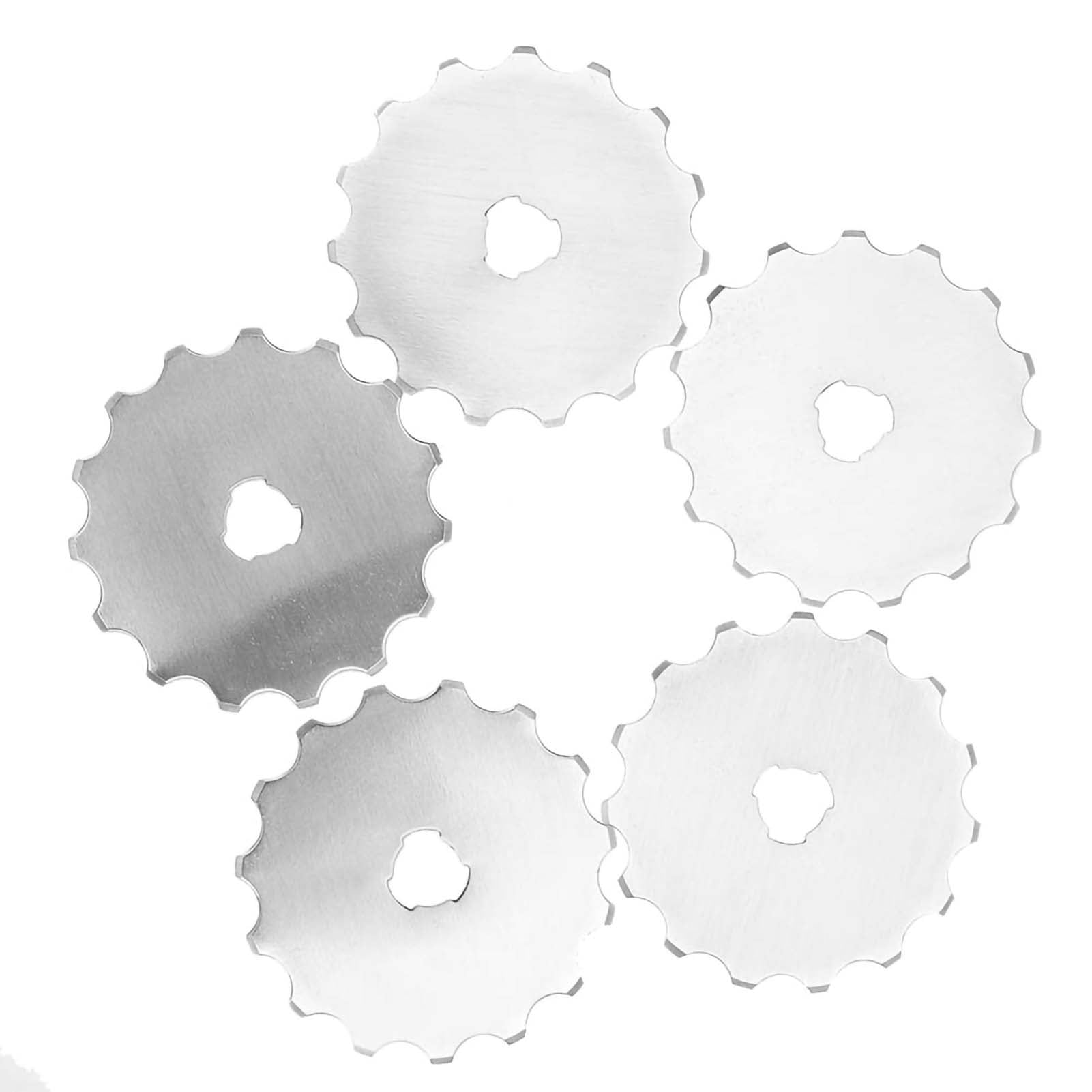 5 Pcs Lame de Coupe Rotative 45mm pour Crochet Patchwork Cuir Tissu Papier
