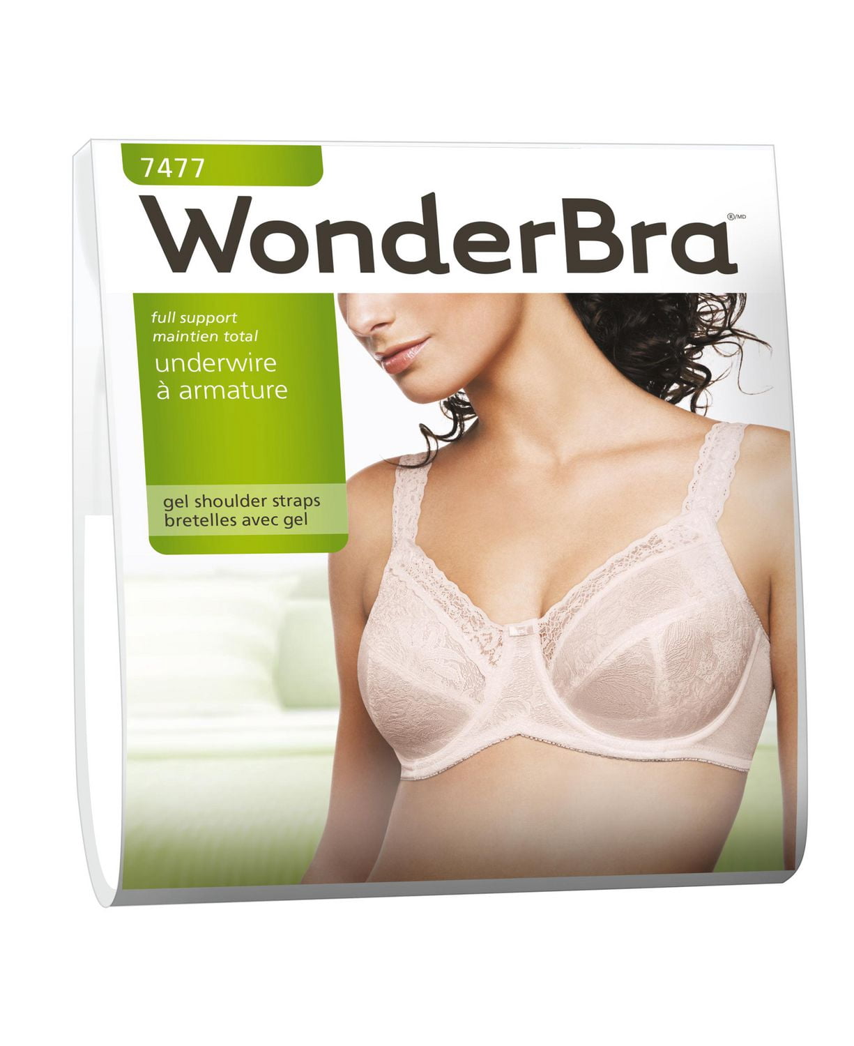WonderBra Stretch-Lace Underwire Bra with Gel Straps