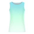 thumbnail image 4 of Débardeur Dégradé pour Hommes, Chemise Sans Manches avec Design Imprimé, Coupe Décontractée Col Rond pour Tenue Décontractée, Maison, Activités Extérieures et d'Été, 4 of 4