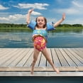thumbnail image 2 of Airhead Water Otter Premium Kids Child Life Jacket Vest with Arm Bands, Seahorse, 2 of 3