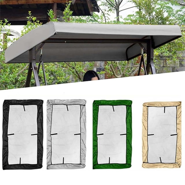 Fufafayo 3Pcs Garden Swing Chair Cover, Heavy Duty Patio Swing Cover, Waterproof Rain Cover for Outdoor Swing, Sun Protection Swing Cover, Weather Resistant Swing Protector