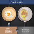 thumbnail image 4 of Ninja Ceramic Cookware Set Extended Life 11-Piece Kitchen Cookware Sets with Comfort Grip Nonstick Fry Pans Pots PTFE Free Oven & Dishwasher Safe Stovetop Compatible Navy Blue CW49011, 4 of 5
