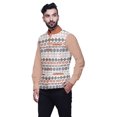 thumbnail image 2 of Atasi Geometric Printed Wedding Jackets For Men Nehru Jacket Waist Coat For Wedding & Festive Season-Small, 2 of 4