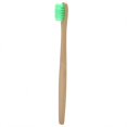 thumbnail image 3 of Brosse à Dents en Bambou Biodégradable Douce Écologique Poils en Nylon 6 Couleurs Brosses à Dents (Vert), 3 of 5