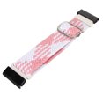 thumbnail image 3 of Nylon Watch Replacement Strap Elastic Breathable Weave Adjustable 26mm Buckle Watch Band for Vertix 2 Pink White, 3 of 14