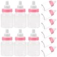 thumbnail image 1 of 12pcs Feeder Style Mini Candy Bottle Gift Box Baby Shower Favors (Pink), 1 of 8