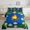 thumbnail image 1 of Erosebridal Camper Adventure Bedding Twin Comforter Set, Happy Camping Down Comforter, Rustic Farmhouse Decor, Reversible, 1 of 7