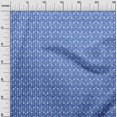 thumbnail image 3 of oneOone Velvet Medium Blue Fabric Tribal Sewing Craft Projects Fabric Prints By Yard 58 Inch Wide, 3 of 5