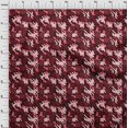 thumbnail image 4 of oneOone Georgette Viscose Maroon Fabric Abstract Sewing Craft Projects Fabric Prints By Yard 42 Inch Wide, 4 of 4