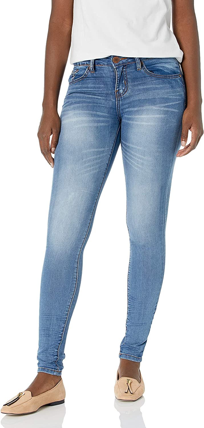 Cover Girl Skinny Jeans for Women Juniors or Plus Dark Denim