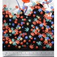 thumbnail image 3 of oneOone Cotton Silk Fabric Artistic Flower Panel Â&nbsp;Printed Craft Fabric BTY 42 Inch Wide, 3 of 3
