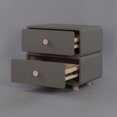 thumbnail image 4 of CBD020 - Cream Air Bedside Cabinet Nightstand with Two Storage, 4 of 4