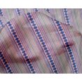 thumbnail image 4 of oneOone Silk Tabby Fabric Stripe & Diamond Block Print Fabric By The Yard 42 Inch Wide, 4 of 4