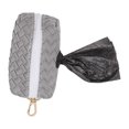 thumbnail image 1 of Zipper Poop Bag Holder, Matte PU Dog Garbage Bag Dispenser  For Outdoor Elegant Grey, 1 of 8
