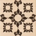 thumbnail image 1 of Ahgly Company Tapis d'Intérieur Lavable en Machine Carré Transitionnel Brun Selle, 6 Pieds Carré, 1 of 7