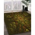 thumbnail image 3 of Ahgly Company Machine Washable Indoor Square Transitional Dark Bronze Brown Area Rugs, 4' Square, 3 of 7