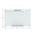 thumbnail image 2 of Audio-Visual Direct Glass Dry-Erase Calendar Whiteboard Set - 60 x 90 cm - (Magnetic, White), 2 of 6
