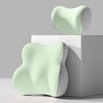 thumbnail image 2 of Green Orthopedic Vehicle Headrest Support Pillow Set With Temperature Regulating Flock Cover For All Season Driving Comfort #gB2FE, 2 of 6