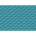 thumbnail image 1 of Ahgly Company Tapis d'Intérieur Lavables en Machine Rectangle Transitionnel Vert Cyan Foncé, 3' x 5', 1 of 7