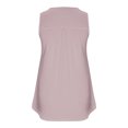 thumbnail image 5 of Dealovy Plus Size Tank Tops for Women Casual Sleeveless Scoop Neck Buttons Ruched Solid Color Loose Flowy Tees, 5 of 5