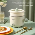 thumbnail image 2 of Thinsony Mini Electric Cooker Single Layer White, 2 of 6