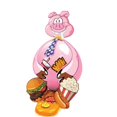 thumbnail image 2 of facefd Jeu de Table Cochon Gourmand Jeu de Ballon Cochon Jouet d'Interaction Familiale, 2 of 5