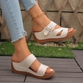 thumbnail image 4 of Womens Orthopedic Platform Slides Sandals 2025 Fashion Leopard Buckle Arch Support Wedge Dress Slip on, 4 of 7