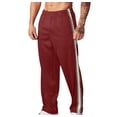 thumbnail image 1 of Mefallenssiah Men'S Fashion Drawstring Elastic Waist Solid Color Casual Sweat Length Pants, 1 of 1