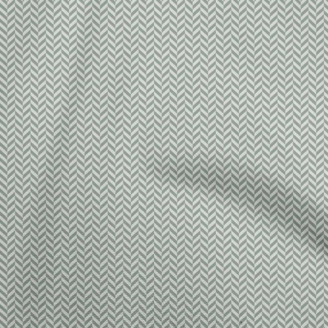 oneOone Polyester Spandex Gray Fabric Chevron Craft Projects Decor Fabric Printed By The Yard 56 Inch Wide