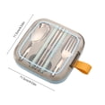 thumbnail image 3 of EGNMCR Kitchen Gadgets, Kitchen Accessories, Kitchen Utensils, Kitchen Tool 304 Stainless Steel Portable Tableware Threepiece Set Stainless steel tableware, 3 of 6