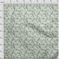 thumbnail image 4 of oneOone Polyester Spandex Vert Clair Tissu à Coudre Floral Rétro Tissu Imprimé par la Cour 56 Pouces de Large, 4 of 5