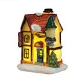 thumbnail image 1 of Christmas Resin Light House Christmas Decorations LED Christmas Resin Light House Christmas Decorations Resin Christmas Scene Village House Town For Christmas Gifts, 1 of 4