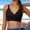 #574-Black, variant on Warop Women's Fashionable Slimming Bikini Top with Padded Cups for Vacation and Elegant Beachwear