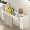 thumbnail image 2 of White Auto-Draining Sink Caddy For Organizing Kitchen Sponges Brushes And Utensils To Maintain A Clean Sink Area, 2 of 6