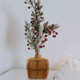 thumbnail image 3 of 1pc Resin Storage Basket Fruit Storage Basket Weaving Basket Storage Holder, 3 of 8
