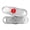 Red | Impact Engraving, variant on MedicEngraved Stainless Steel Custom Medical Alert Bracelet - 5mm Figaro Link