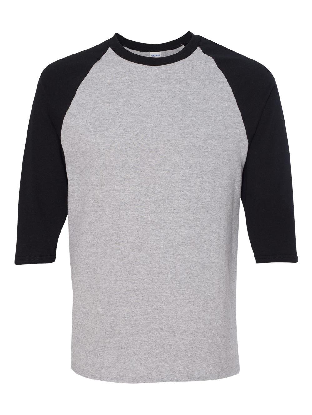 Gildan Heavy Cotton Three-Quarter Raglan Sleeve Baseball T-Shirt