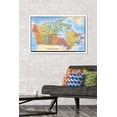 thumbnail image 3 of Map - Canada Wall Poster, 22.375" x 34" Framed, 3 of 4