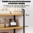 thumbnail image 4 of LSLJS Double-Tier Desktop Storage Shelf Student Desk Organizer Office Computer Desk Tiered Cabinet Clothing & Wardrobe Storage, 4 of 6
