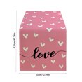 thumbnail image 3 of Boovnll Valentines Day Table Runner, 13x47" Valentine's Day Printing Table Runner, Valentines Table Runner for Holiday Kitchen Dining Table, Party Decor, Valentines Day Decorations, 3 of 6