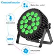 thumbnail image 4 of U'King 200W DMX RGBW 18 LED Wash Par Fixture Stage Lights Party Disco Show Lamp 2 Pack, 4 of 6