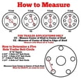 thumbnail image 2 of Radial Trailer Tire On Rim ST205/75R14 205/75-14 14 5 Lug Wheel White Modular, 2 of 3