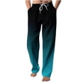 thumbnail image 2 of RXIRUCGD Pantalon Décontracté pour Homme à Cordon, Taille Élastique, Couleur Dégradée, Longueur, Bleu Ciel, Taille : 2TG, 2 of 4