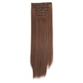 thumbnail image 4 of HHBEAUTY Rallonges de Cheveux à Clip de 20 Pouces en Cheveux Humains pour Femmes Mode - Longues Lisses Soyeuses 6 Pcs 16 Clips Rallonges de Vrais Cheveux à Clip en Cheveux Humains, 4 of 5